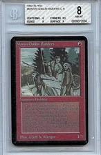 MTG Alpha Mons Goblin Raiders BGS 8.0 (8) NM-MT Magic the Gathering card 3566