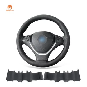 MEWANT Custom PU Leather Steering Wheel Cover for BMW X5 E70 2007-2013 / X6 E71 - Imagen 1 de 13