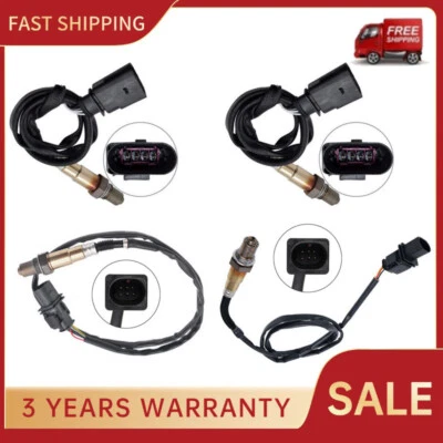 Set of 4 Oxygen Sensors For 2012 2013 2014 2016 2017 2018 Volkswagen Passat 3.6L Foto 1 de 4