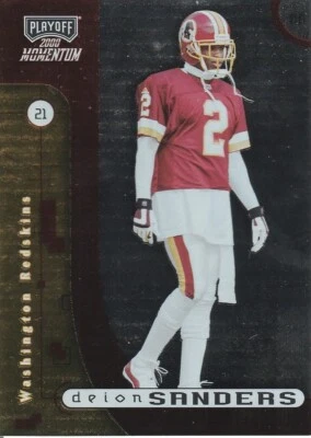 Tarjetas 2001 Playoff Honors Deion Sanders Washington Redskins #95 - Salón de la fama Foto 1 de 2