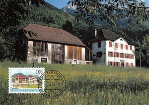 Maximum Card FDC LIECHTENSTEIN Nendein 1999 March MK 167 n2 - Picture 1 of 2