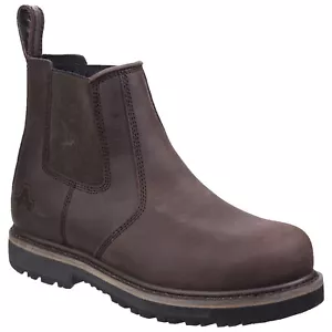 Amblers AS231 Skipton Waterproof S3 Safety Dealer Boots Mens Steel Toe Slip On - Picture 1 of 4
