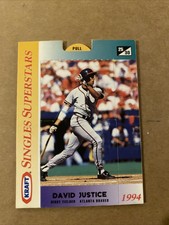 1994 KRAFT SINGLES SUPERSTARS - #25 DAVID JUSTICE - BRAVES -