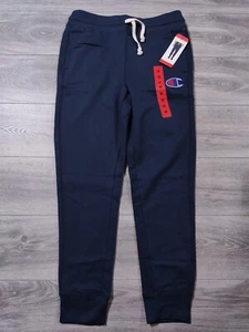 Champion Joggers Adult Medium Blue Drawstring Lounge Pant Fleece Lined Mens - Picture 1 of 8