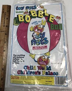 1992 Child World Children's Palace Store Adv. Bobble Ball Inflatable Toy vtg