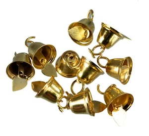 Lot de 10 mini Grelots - style Clochette - Métal doré - Ø 16 mm - 2361 - Picture 1 of 9