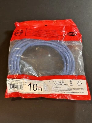 Cable de conexión Ul724m810bu-8f Cat6 RJ45-RJ45 24AWG trenzado 568B azul Foto 1 de 4