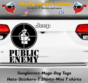 Public Enemy Def Jam Yo Bum Rush The Show 5 inch window vinyl decal sticker - Picture 1 of 10
