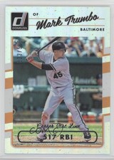 2017 Panini Donruss Stat Line Career /500 Mark Trumbo #54