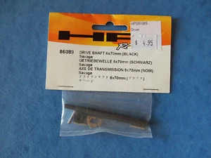 GENUINE HPI 86089 DRIVE SHAFT 6MM X 70MM BLACK SAVAGE 21 #86089 NIP - Picture 1 of 1