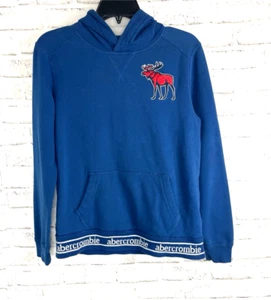Abercrombie Kids Size 13/14 Hoodie Blue Hooded Sweatshirt Sweater - Picture 1 of 7