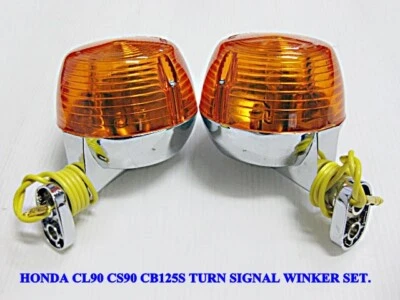 Fit HONDA CL90 CL65 CS90 CB125S CL125S TURN SIGNAL WINKER SET   #BI624# - Imagem 1 de 4