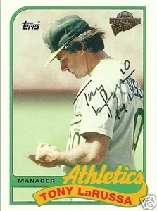 Tony LaRussa Signed 2005 Topps Fan Favorites Oakland A's Card - COA - Cardinals - Picture 1 of 1