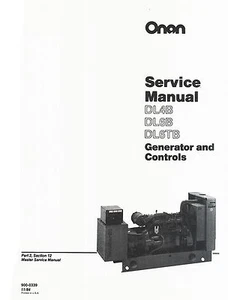 Manual de servicio de controles de generador ONAN DL4B DL6TB - Imagen 1 de 1
