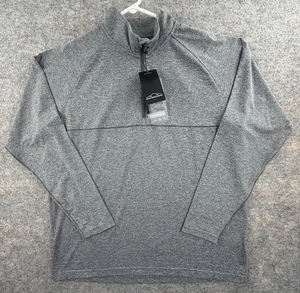 Pullover Sun Mountain LS de segunda capa para hombre - SteelHeather talla L - Nuevo - Imagen 1 de 9