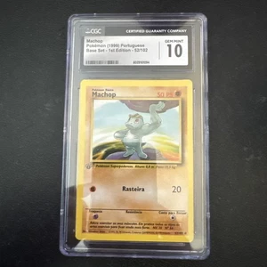 Machop 52/102 Portuguese Version Edition 1999 Pokemon Card Base Set - Picture 1 of 16