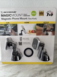 Scosche Magic Mount Pro Magnetic Phone Mount 2-Pack MP2ROWD-2PK - Picture 1 of 12