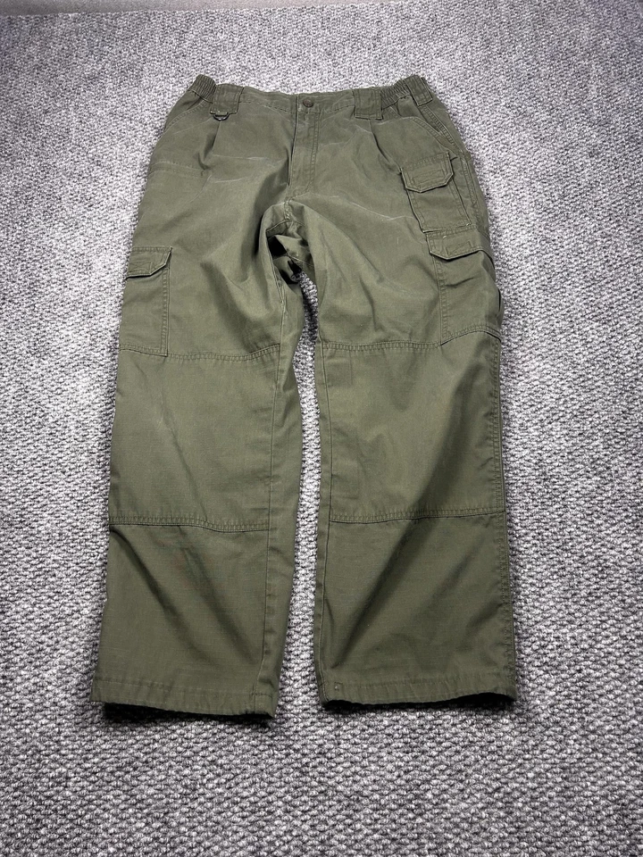 5.11 Tactical Pants Mens 34x32 Green Cargo Ripstop Outdoor Hiking Workwear - Image 1 of 4