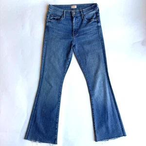 Jeans acampanados crudos deshilachados Mother Denim-The Weekender-Talla 29 - Imagen 1 de 13