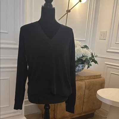 Rag & Bone Black V-Neck Sweater - Image 1 of 3