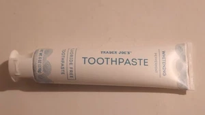 TRADER'S JOE'S WHITENING PEPPERMINT FLUORIDE FREE TOOTHPASTE 6.OZ - Picture 1 of 2