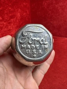 ✨Scheunenfund✨ OG Antik Ford Model T Nickel Gewinde Center Cap - Bild 1 von 8