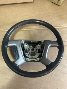 Volante Chevrolet GMC 07-14 Tahoe Yukon cuero ébano negro - sin audio - Imagen 1 de 10