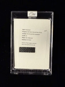 Autógrafos Panini One And One ZION WILLIAMSON 2024-25 The One And One AUTO/49 - Imagen 1 de 2