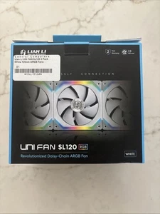 Lian Li UNI FAN SL120 Daisy-Chain ARGB Fan White - Photo 1/4