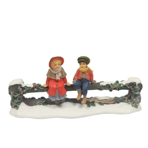 Cerca de riel dividido Department 56 Village Accessories Holly con niños 52723 IOB - Imagen 1 de 10