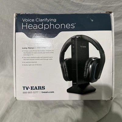 TV EARS Voice Clarifying Headphones 100 Ft Over Ear Fast USA Shipping - Image 1 of 4
