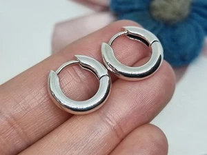 NEW BOXED Genuine Pandora Silver 15.8mm Round Hoop Earrings π S925 ALE - Picture 1 of 5