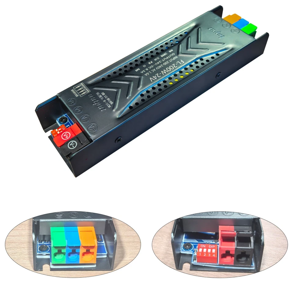 200W Power Supply Adapter Transformer Driver for DC12V/24V Led Strip Light - image 1 of 3