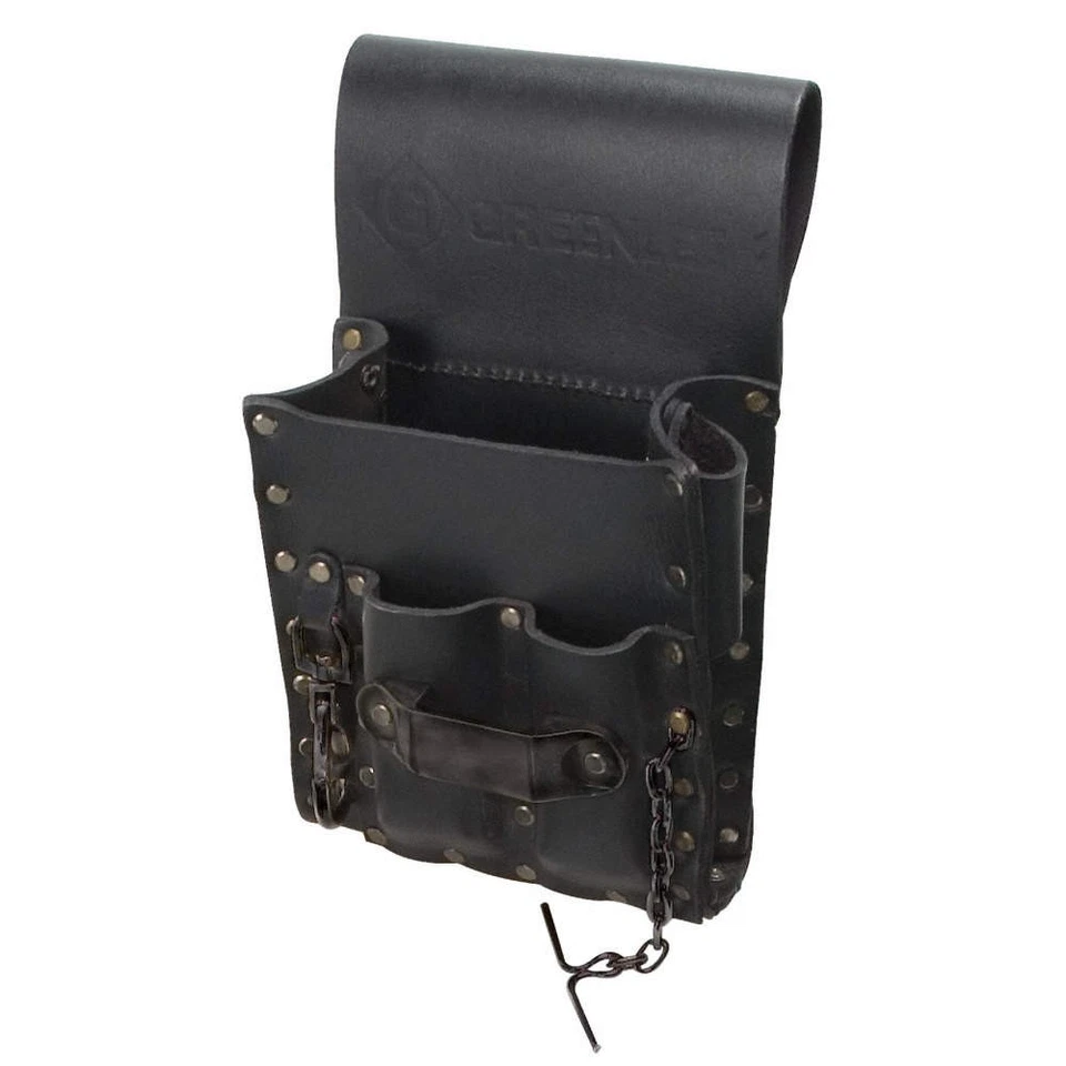 GREENLEE 0258-13 Black,Tool Pouch,Leather 5KPR8 - Image 1 of 1