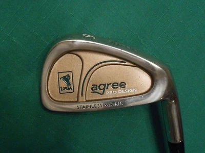 LADIES SQUARE TWO LPGA agree PRO DESIGN 6 IRON - GRAPHITE SHAFT - EXCELLENT COND - Image 1 of 4