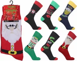 Hombre Regalo de Navidad Calcetines Ru Nuevo 6/11 Eu - Imagen 1 de 1