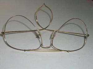 58MM VINTAGE B&L RAY BAN 1/10 12K GF WRAPAROUNDs AVIATOR SUNGLASSES FRAMES ONLY - Picture 1 of 10