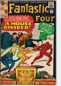 FANTASTIC FOUR 34 AFILADO - PLANO, APRETADO, BRILLANTE, SIN PLIEGUES - Imagen 1 de 3
