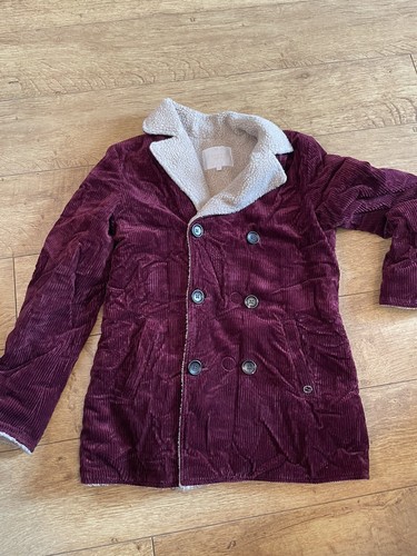 Cappotto Gucci ragazzo velluto a coste bordeaux marrone età 10