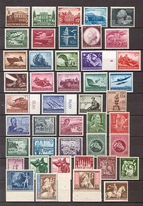 P193) Collection Third Reich Hitler Nazi WWII LOT MINT NEVER HINGED MNH - Picture 1 of 1