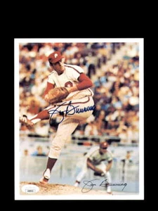 Jim Bunning JSA Cert Autograph 7x9 Photo 1971 Signed Philadelphia Phillies - Picture 1 of 3