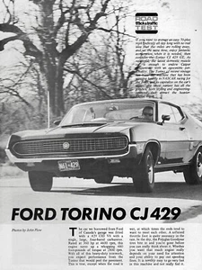 1970 Ford Torino CJ 429 - Original Rare Road Test Article - Picture 1 of 1