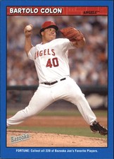 2006 Bazooka Blue Fortune Los Angeles Angels Baseball Card #122 Bartolo Colon