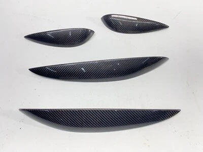 04-10 Juego de molduras decorativas panel puerta interior BMW E63 E64 M6 fibra de carbono 68K OEM✅ Foto 1 de 4