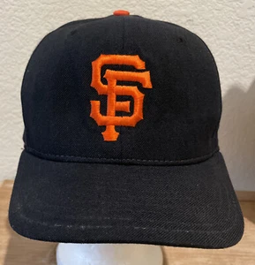 San Francisco Giants New Era Vintage Fitted Hat Cap Size 7 1/8 MLB 100% Wool 90s - Picture 1 of 13