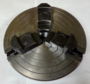 VINTAGE AMT MACHINIST 6" INDEPENDENT 3 JAW CHUCK METAL LATHE - Reversible Jaws - Picture 1 of 11