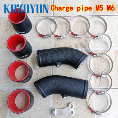 Kit de tubulação intercooler entrada de ar 13717843221 para BMW M5 M6 F10 F06 F12 F13 4.4T - Imagem 1 de 4