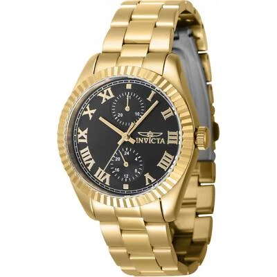 Invicta Women's Watch Specialty Quartz Black Dial Yellow Gold Bracelet 47443 - Image 1 of 2