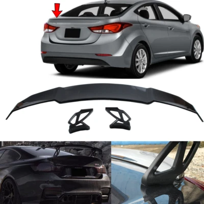 Universal V-STYLE Rear Trunk Racing Spoiler Fit For Hyundai Elantra 2001-2022 - Image 1 of 4