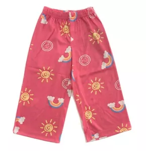 LIFE IS GOOD GIRLS PAJAMA X1 - RAINBOW SUN PINK SZ 2T/3T -LOUNGE PANTS SLEEPWEAR - Picture 1 of 1